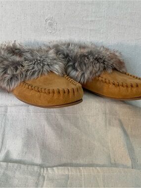 WIND RIVER moccasins/slippers/loafer , suede tan brown/women’s size 8 A++++